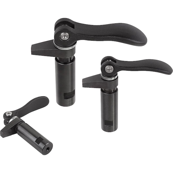 Hook Clamp W. Collar, With Cam Lever, D=M06, D1=20, P=8, Carbon Steel
